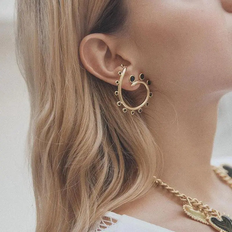 Mariah Snail Drop Earrings